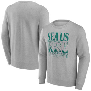 Men's  Gray Seattle Mariners Sea Us Rise Pullover Sweatshirt