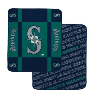 Pegasus Seattle Mariners 60” x 70” Reverse Block Wordmark Double-Sided Blanket