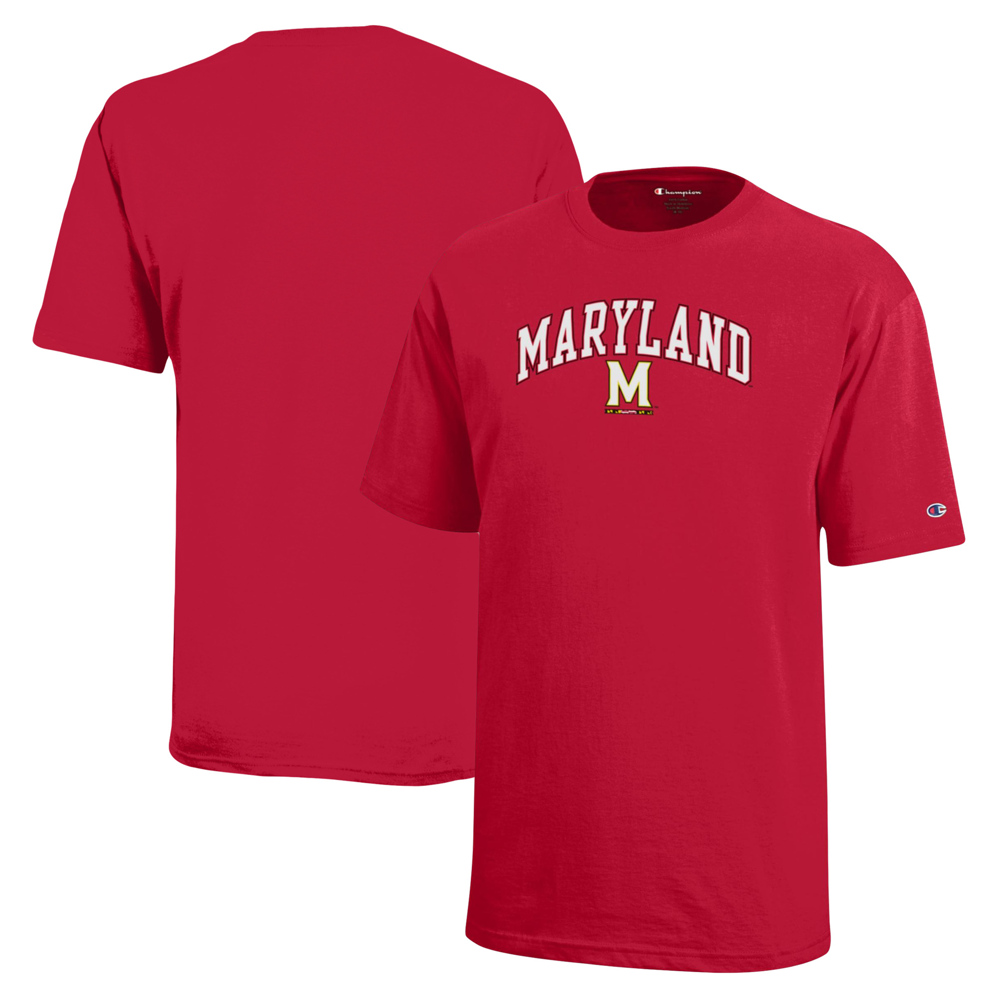 Youth Champion Red Maryland Terrapins Arch Over Logo T-Shirt - Image 2