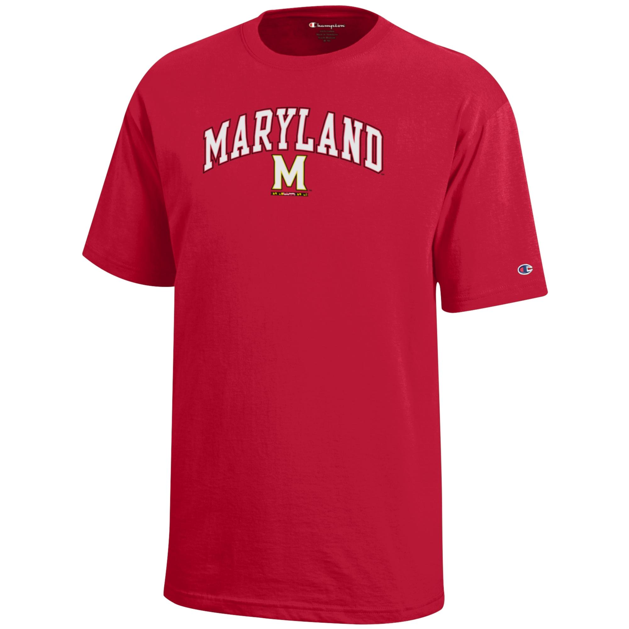 Youth Champion Red Maryland Terrapins Arch Over Logo T-Shirt - Image 6