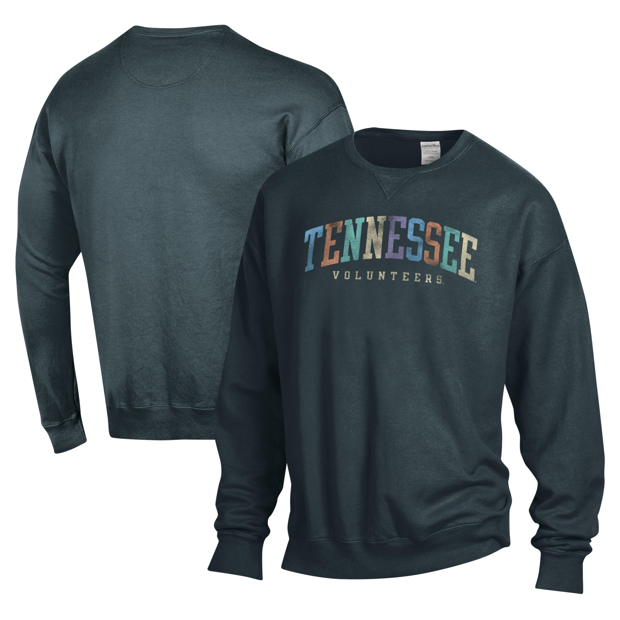 Unisex ComfortWash Gray Tennessee Volunteers Oversized Pullover Sweatshirt - Image 2