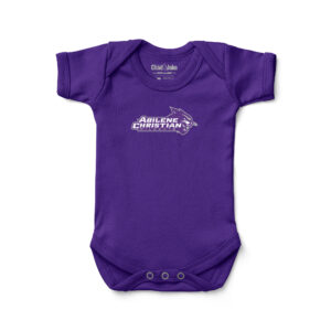 Newborn & Infant Chad & Jake Purple Abilene Christian University Wildcats Wordmark Logo Bodysuit