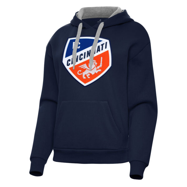 Women's Antigua Navy FC Cincinnati Victory Pullover Hoodie