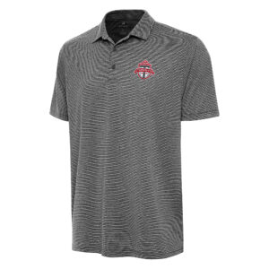 Men's Antigua Heather Black Toronto FC Scheme Polo