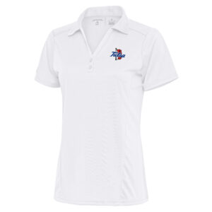 Women's Antigua White Tulsa Golden Hurricane Tribute Polo