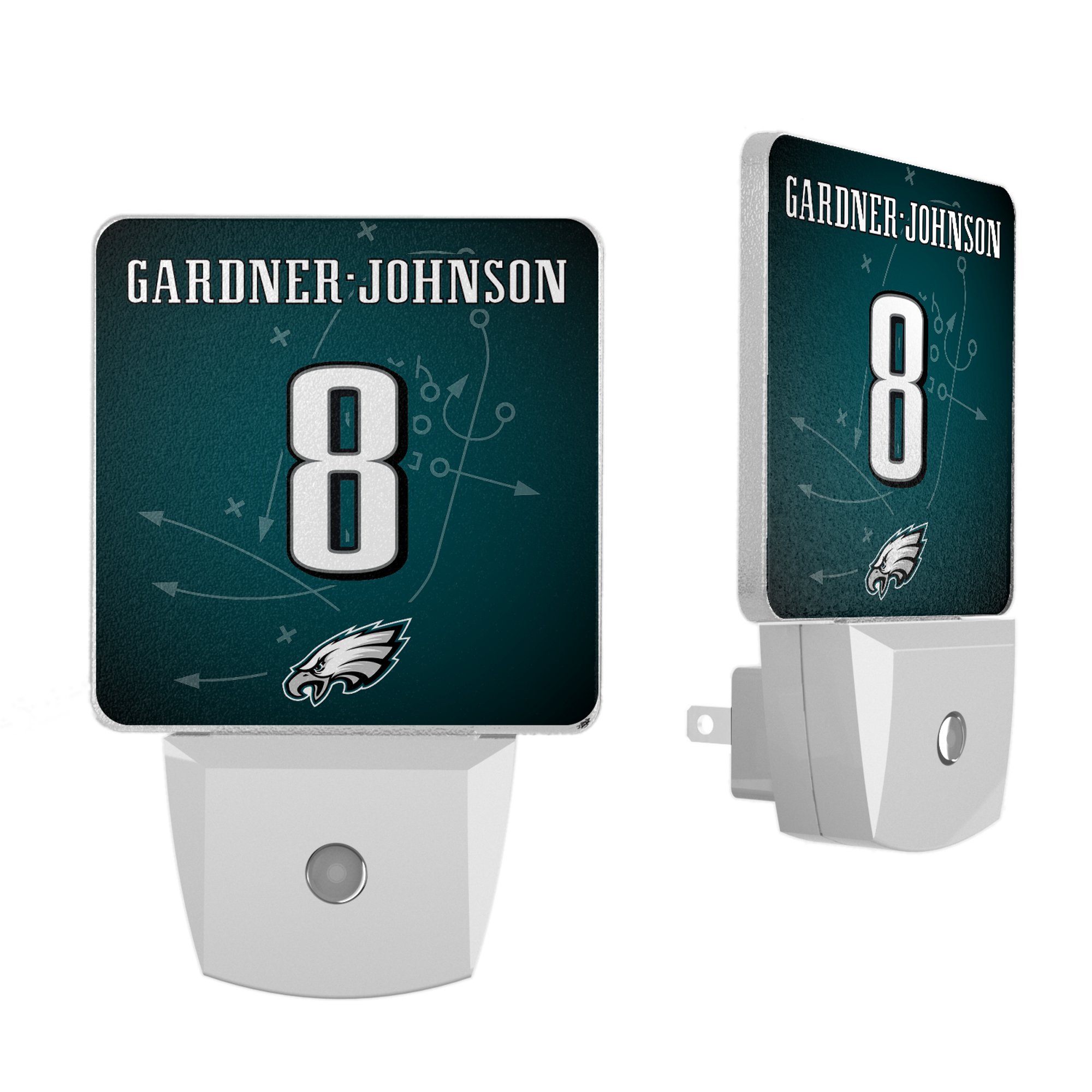 Keyscaper C.J. Gardner-Johnson Philadelphia Eagles Nightlight 2-Pack