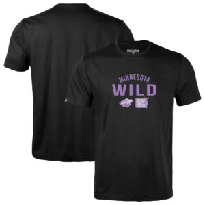 Men's Levelwear Black Minnesota Wild Richmond Resilient T-Shirt