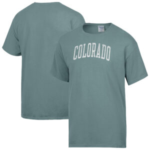 Men's ComfortWash  Green Colorado Buffaloes Distressed Arch T-Shirt