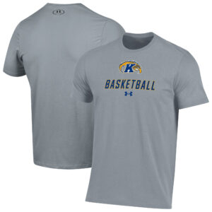 Men's Under Armour  Gray Kent State Golden Flashes Basketball Performance T-Shirt