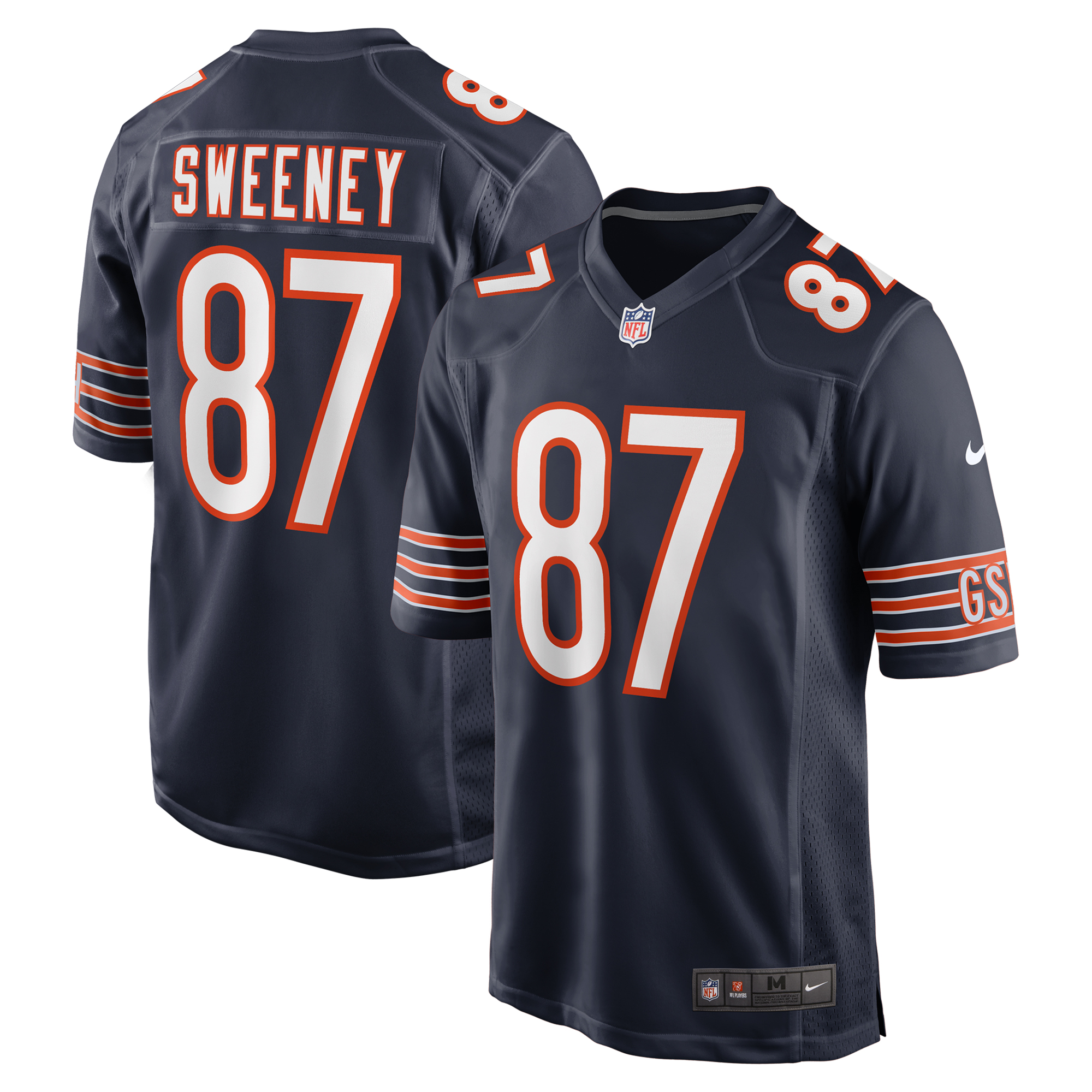 Men's Nike Tommy Sweeney Navy Chicago Bears Game Jersey
