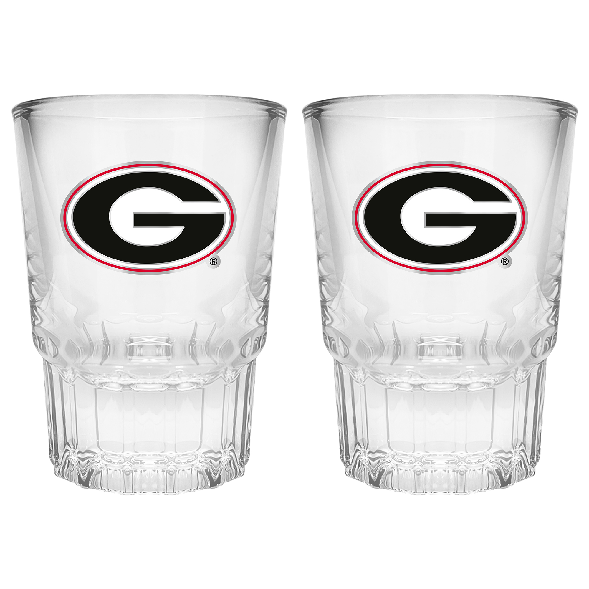 Georgia Bulldogs 2-Piece Prism Shot Glass Set