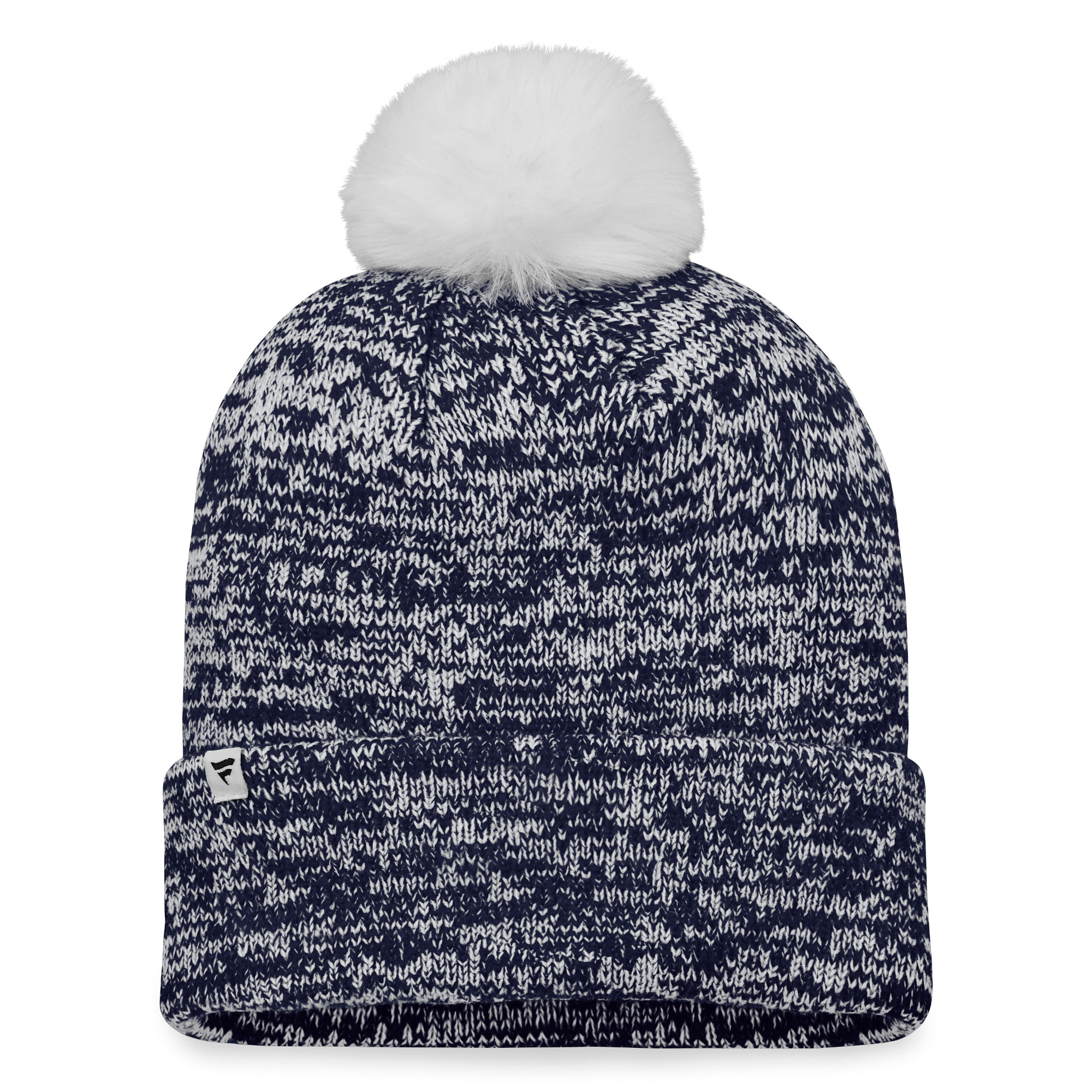 Women's Fanatics Deep Sea Blue Seattle Kraken Glimmer Cuffed Knit Hat with Pom - Image 3