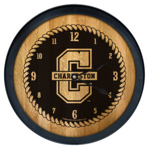 Brown Charleston Cougars 2' Barrelhead Clock