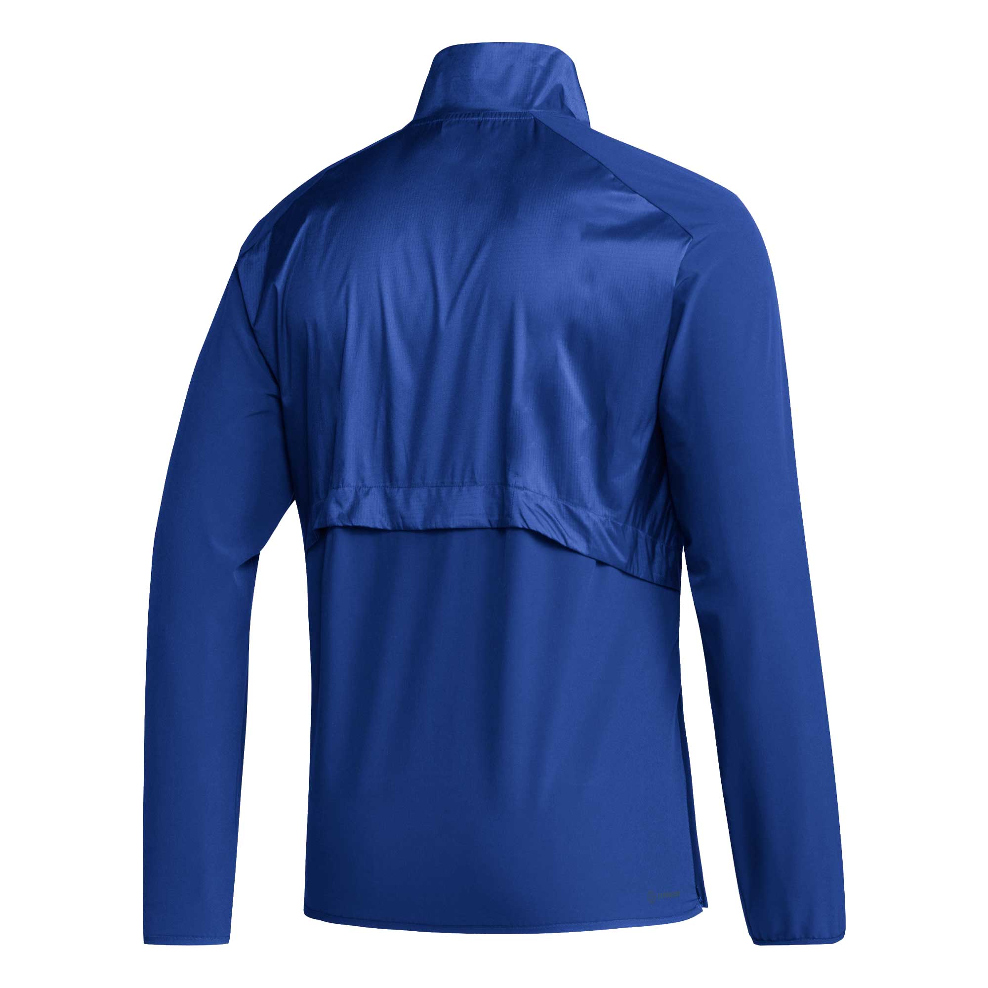 Men's adidas Royal Kansas Jayhawks Sideline AEROREADY Raglan Sleeve Quarter-Zip Jacket - Image 7
