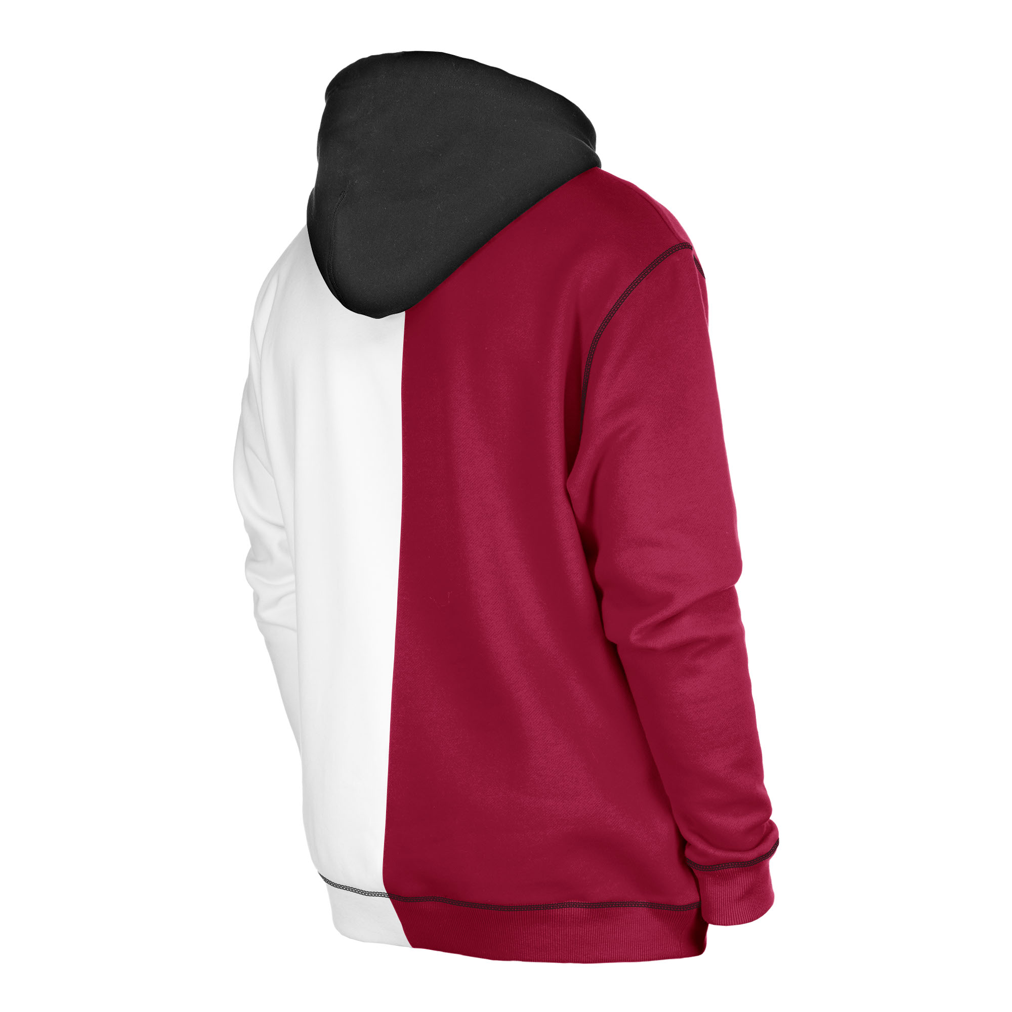 Men's New Era Burgundy/White Washington Commanders Third Down Split Raglan Pullover Hoodie - Image 7
