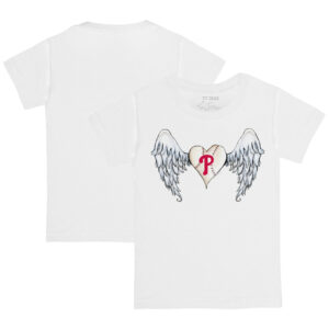 Infant Tiny Turnip White Philadelphia Phillies Angel Wings T-Shirt