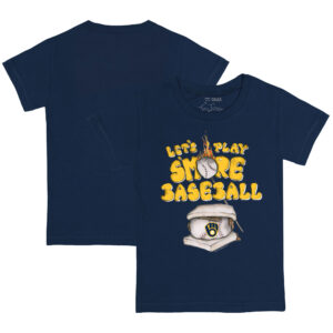 Toddler Tiny Turnip Navy Milwaukee Brewers Smores T-Shirt
