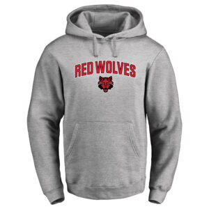 Men's Ash Arkansas State Red Wolves Proud Mascot Pullover Hoodie