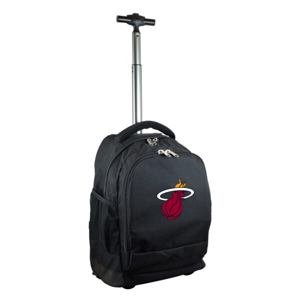 Black Miami Heat 19'' Premium Wheeled Backpack - Image 9