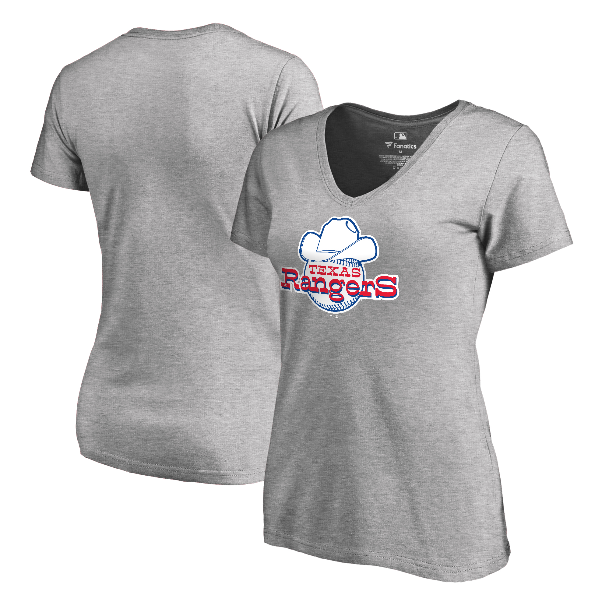 Women's Ash Texas Rangers Cooperstown Collection Forbes T-Shirt - Image 2