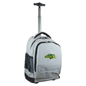 Gray NDSU Bison 19'' Premium Wheeled Backpack