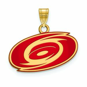 Women's Carolina Hurricanes Gold Plated Small Enamel Pendant
