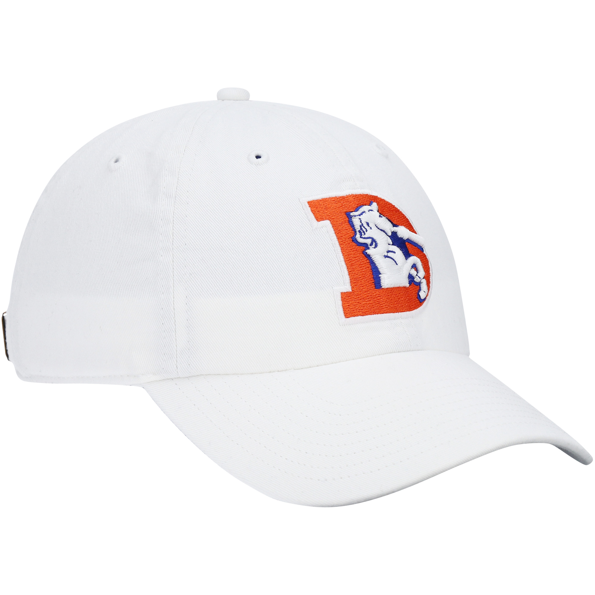 Men's '47 White Denver Broncos Clean Up Legacy Adjustable Hat - Image 4