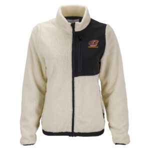 Women's Cream/Black Cent. Michigan Chippewas Denali Full-Zip Jacket