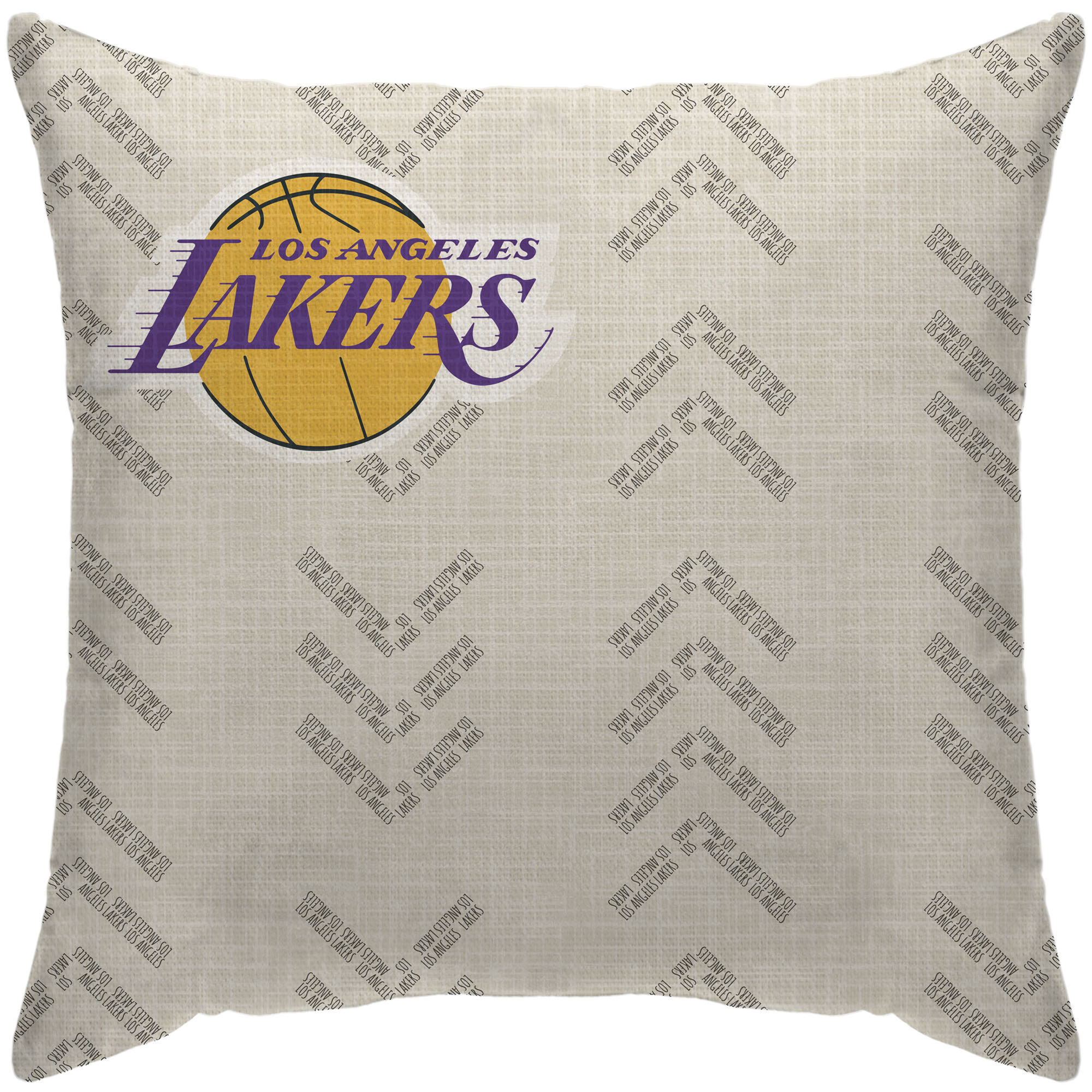 Los Angeles Lakers 18'' x 18'' Team Wordmark Decorative Throw Pillow