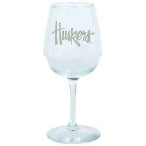 Nebraska Huskers 12.75oz. Stemmed Wine Glass