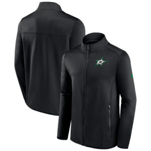 Men's Fanatics Black Dallas Stars Authentic Pro Rink Fleece Full-Zip Jacket