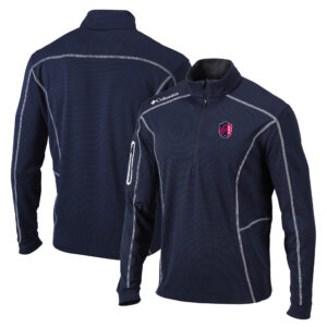 Men's Columbia Navy St. Louis City SC Shotgun Quarter-Zip Pullover Jacket