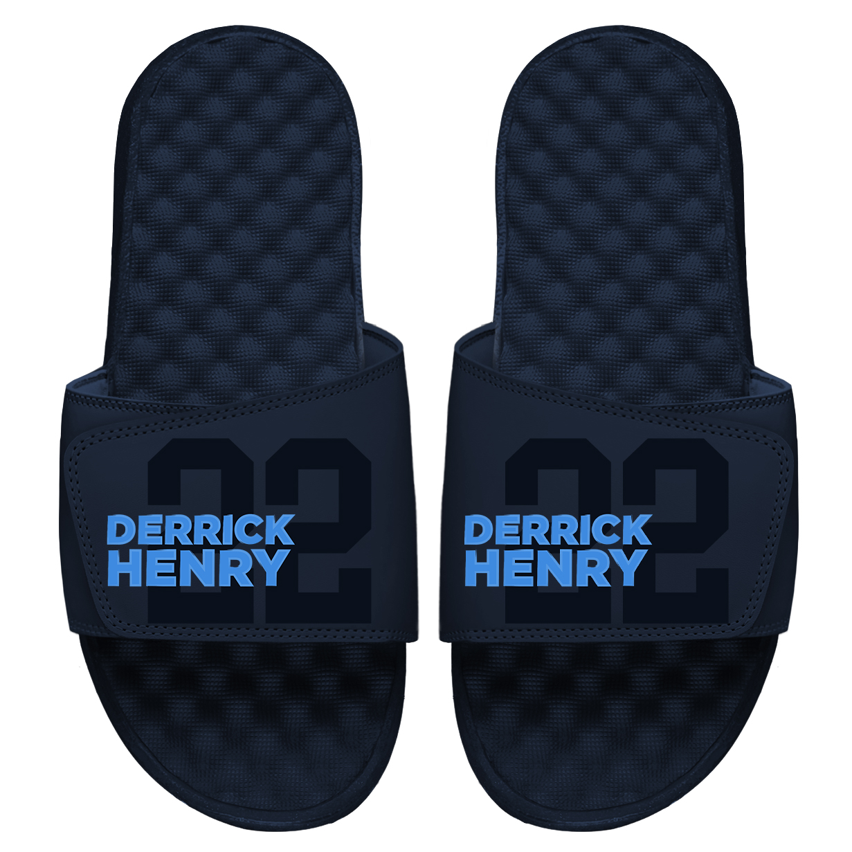Youth ISlide Derrick Henry Navy NFLPA Number Fan Slide Sandals