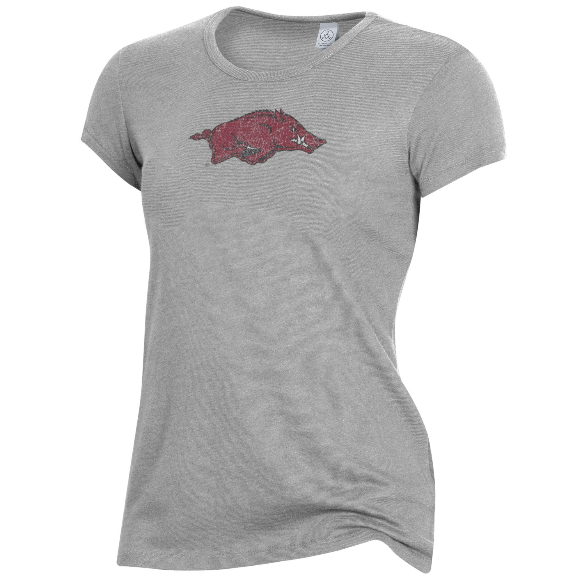 Women's Alternative Apparel Gray Arkansas Razorbacks Keepsake T-Shirt - Image 6