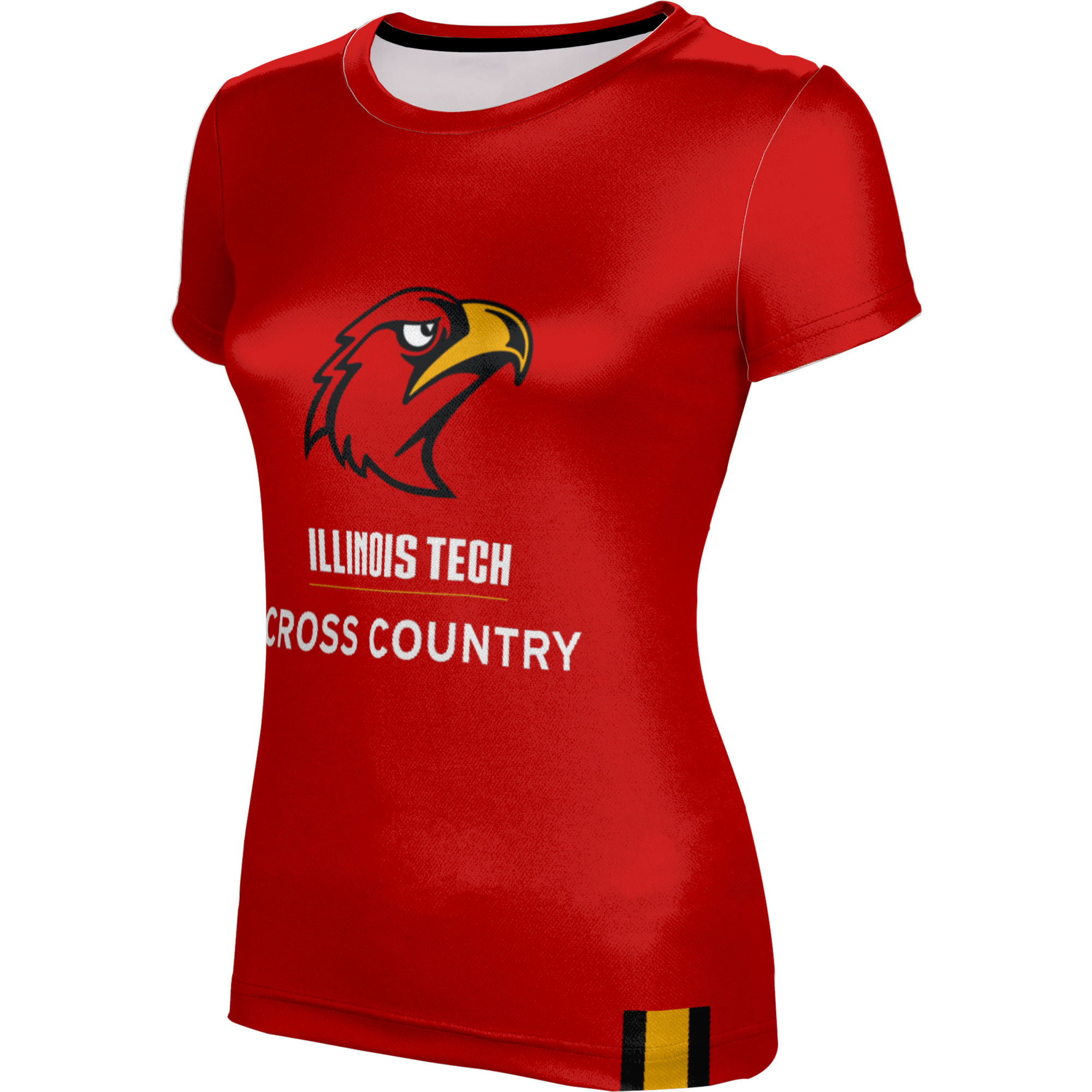 Women's Scarlet Illinois Tech Scarlet Hawks Cross Country T-Shirt - Image 6