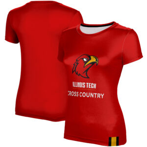 Women's Scarlet Illinois Tech Scarlet Hawks Cross Country T-Shirt