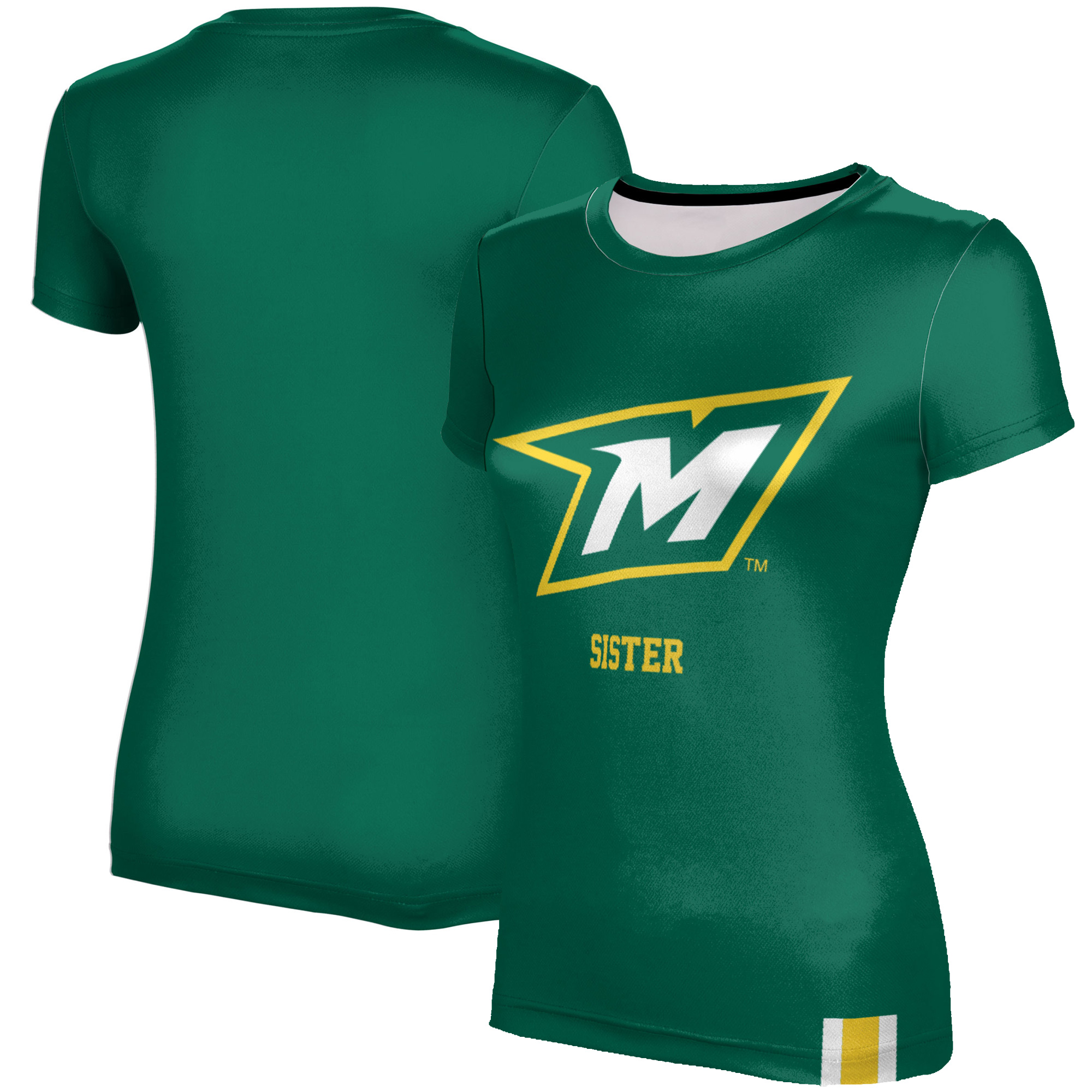 Women's Green McDaniel Green Terror Sister T-Shirt