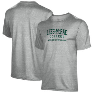Men's Gray Lees-McRae Bobcats Women's Swimming Name Drop T-Shirt