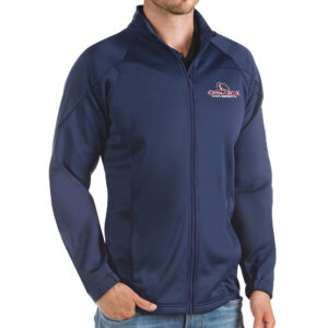 Men's Antigua Navy Gonzaga Bulldogs Links Full-Zip Golf Jacket