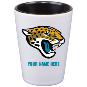 Jacksonville Jaguars 2oz. Personalized Ceramic Shot Glass