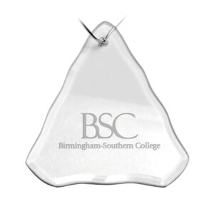 Birmingham-Southern Panthers 3.25'' x 3.75'' Glass Tree Ornament