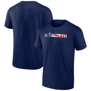 Men's Navy FC Cincinnati Banner Wave T-Shirt