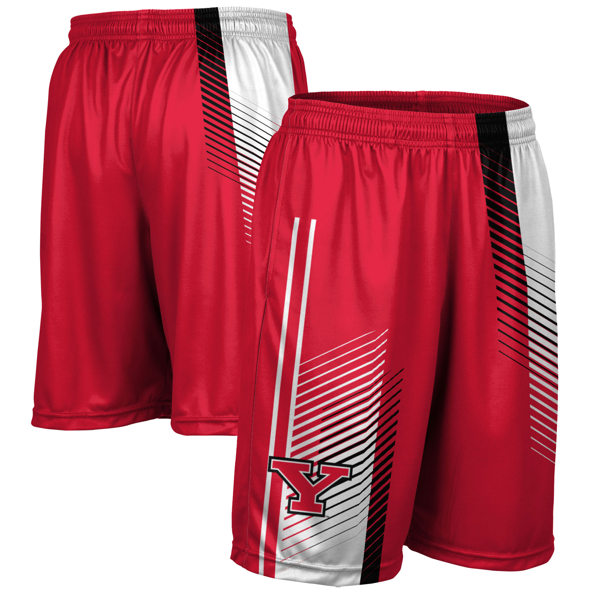 Men's Red Youngstown State Penguins Pocketed Shorts - Image 5