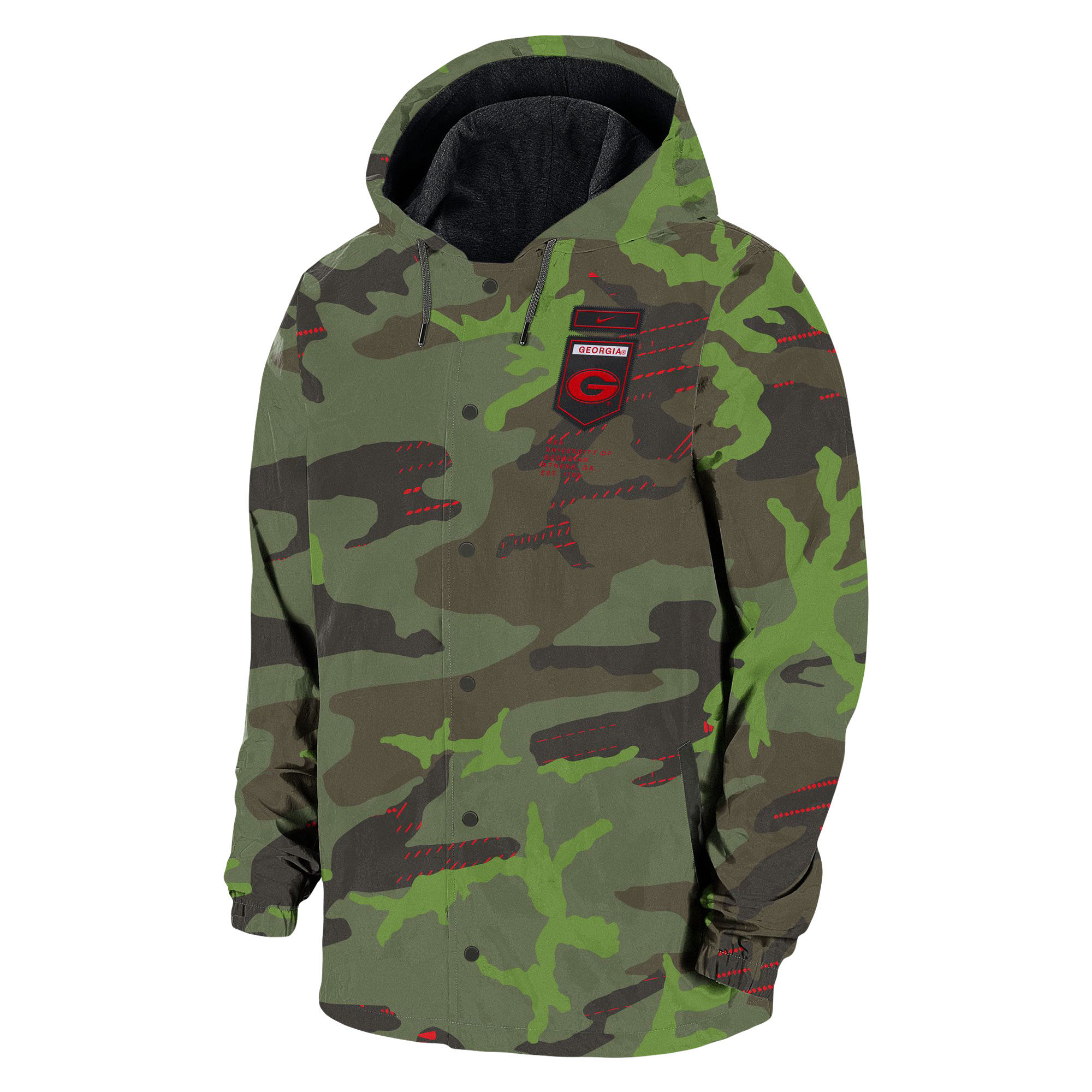 Men's Nike Camo Georgia Bulldogs Hoodie Full-Snap Jacket - Image 3
