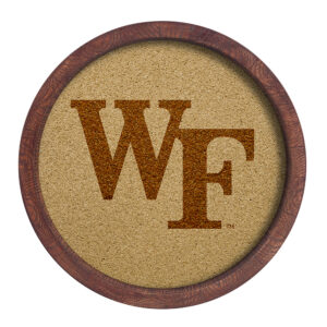 Wake Forest Demon Deacons 20.25'' Round Faux Barrel Framed Cork Board