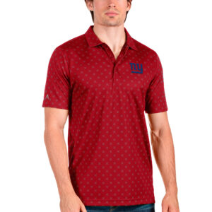 Men's Antigua Red New York Giants Spark Polo