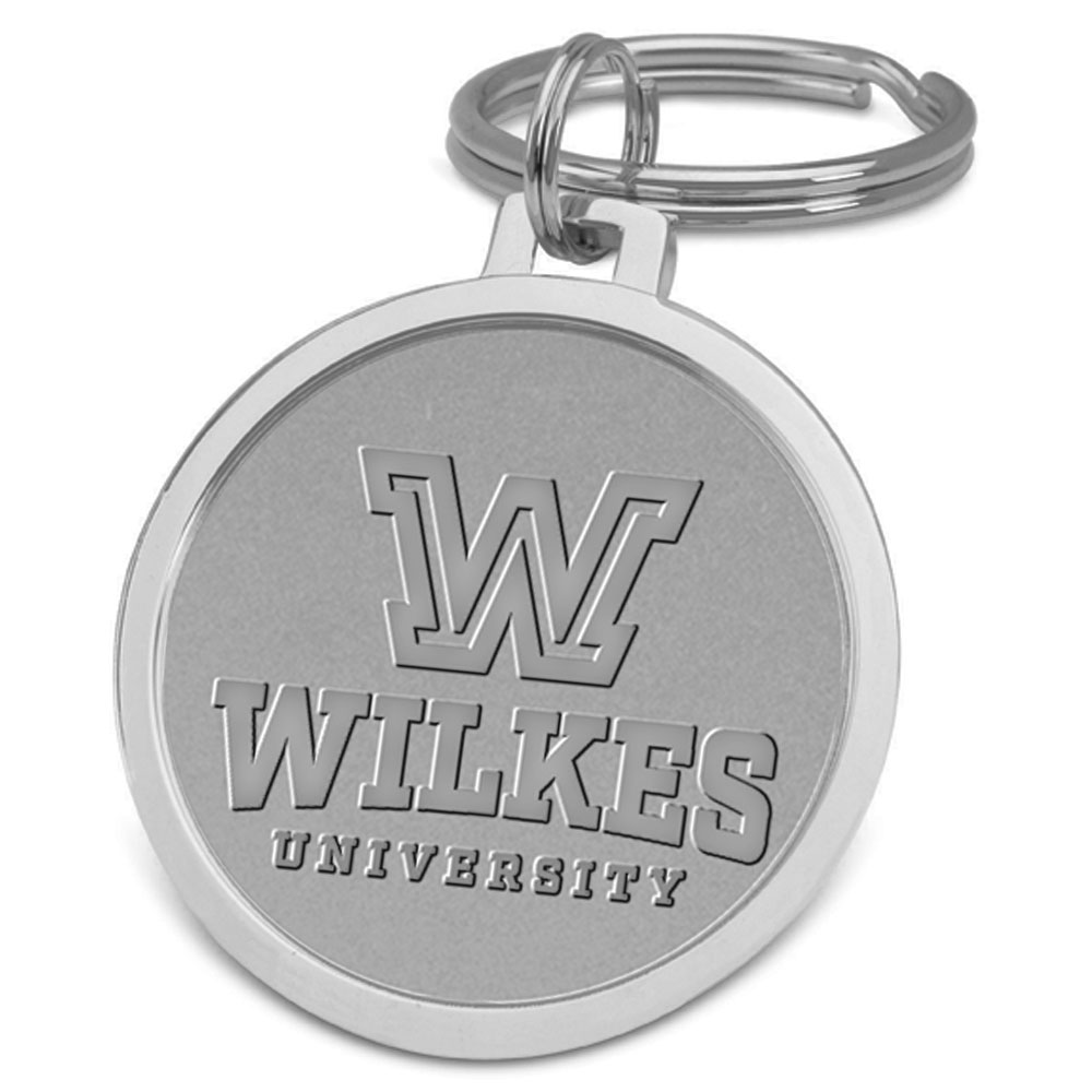 Silver Wilkes Colonels Split-Wire Key Ring