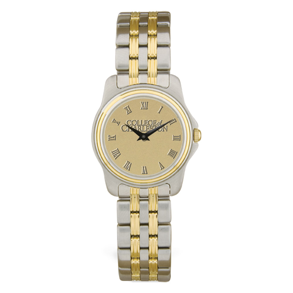 Women's Charleston Cougars Personalized Two-Tone Wristwatch