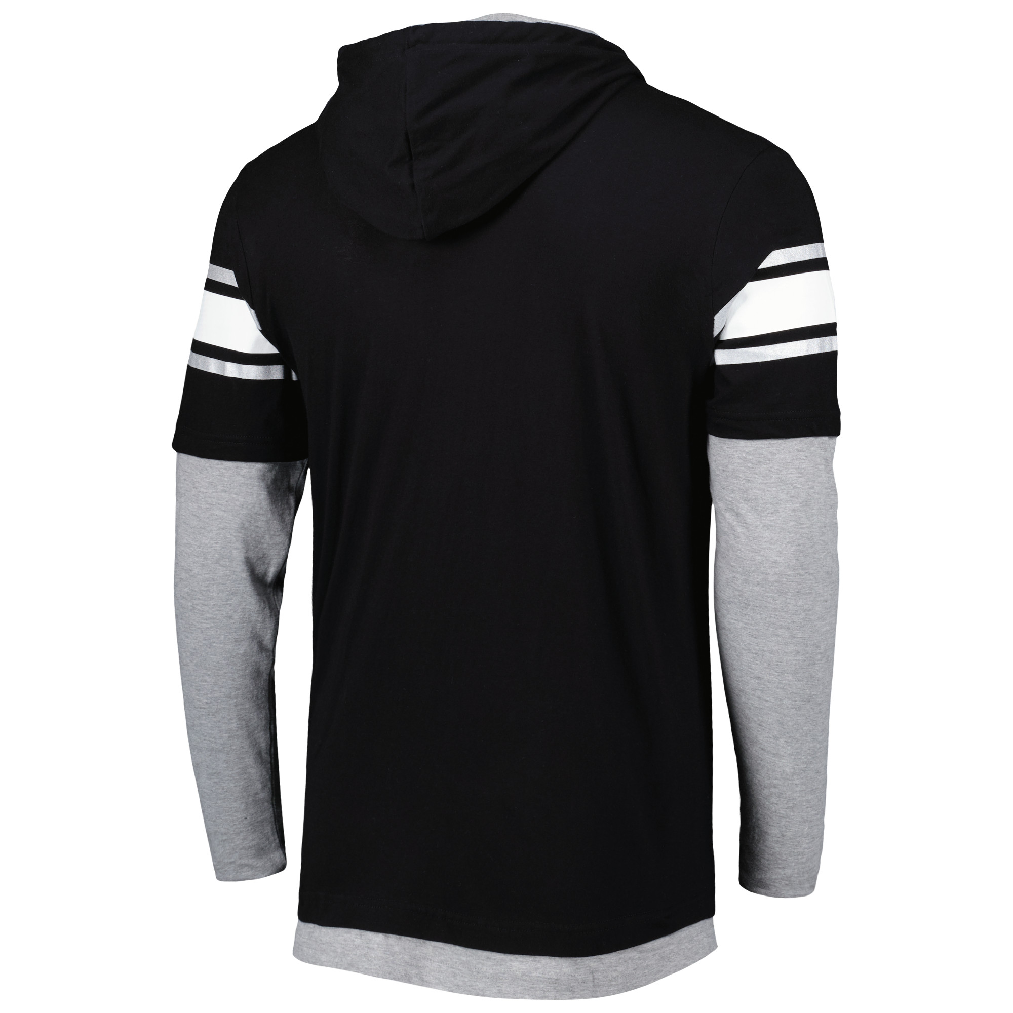 Men's New Era Black Las Vegas Raiders Long Sleeve Hoodie T-Shirt - Image 7