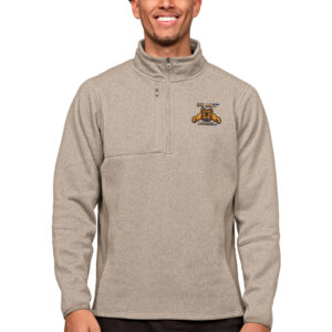 Men's Antigua Oatmeal North Carolina A&T Aggies Course Quarter-Zip Pullover Top